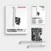 Axagon PCES-SJ2 interface cards/adapter Internal SATA