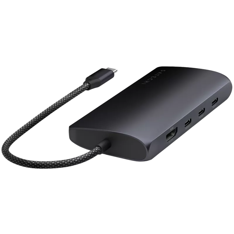 Satechi USB-C Multiport Adapter ST-P8KED — 6 ports, supports 8K resolution