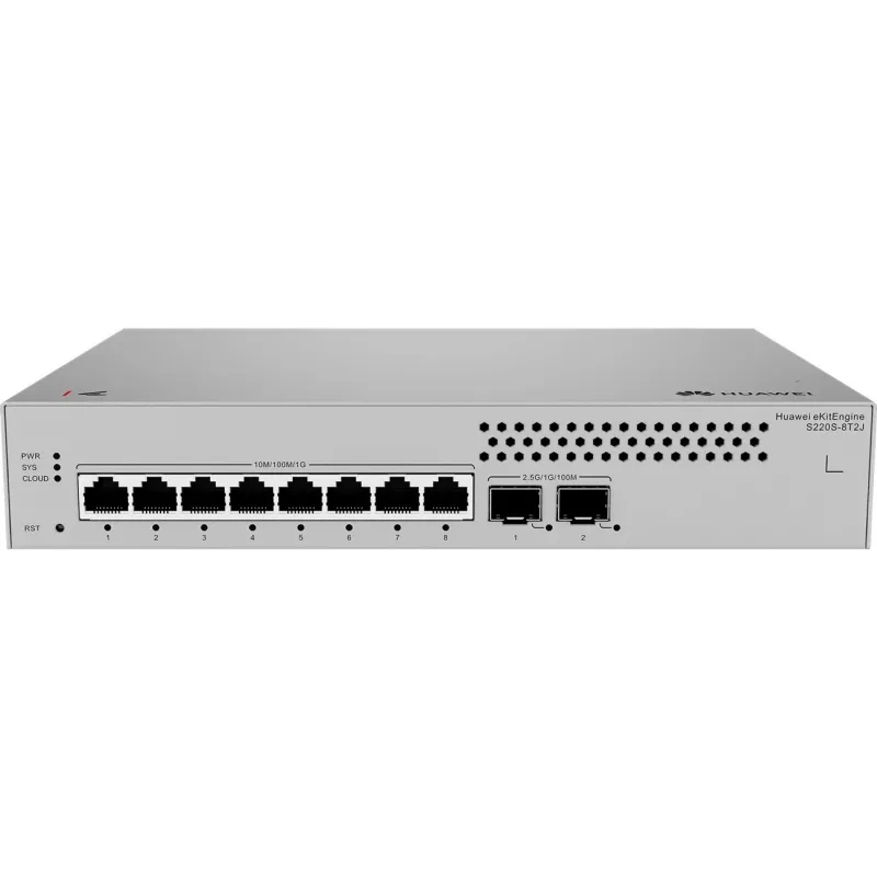 Managed Switch HUAWEI S220S-8T2J L2 Gigabit Ethernet 8 Ports 1U Grey