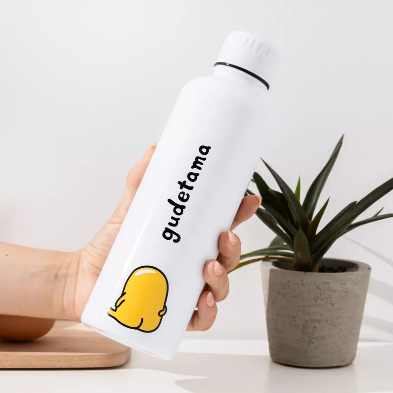 Metal water bottle Paladone Gudetama — insulated stainless bottle with character design