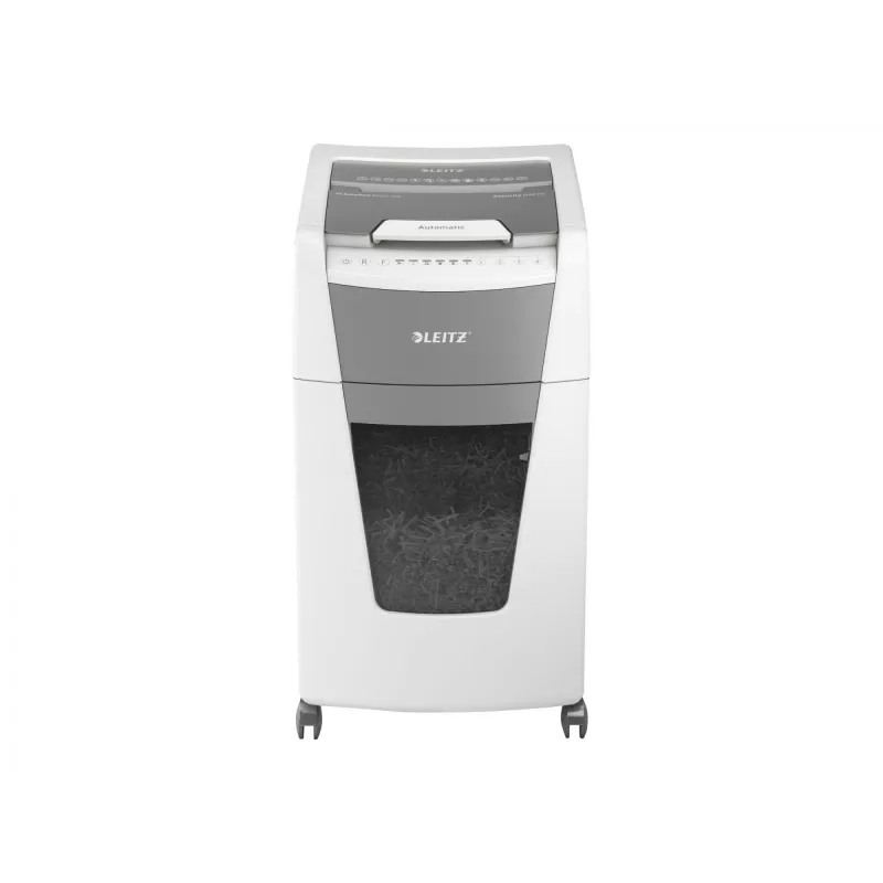 Leitz IQ Autofeed Office 300 Automatic Paper Shredder P4, Cross shredding, 22 cm, 4 x 30 mm, 60 L, 500 sheets, 55 dB
