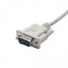 Akyga AK-CO-03 RS-232 Serial Cable, D-Sub 9-pin Male to Male, Straight-Through, 2 m, White
