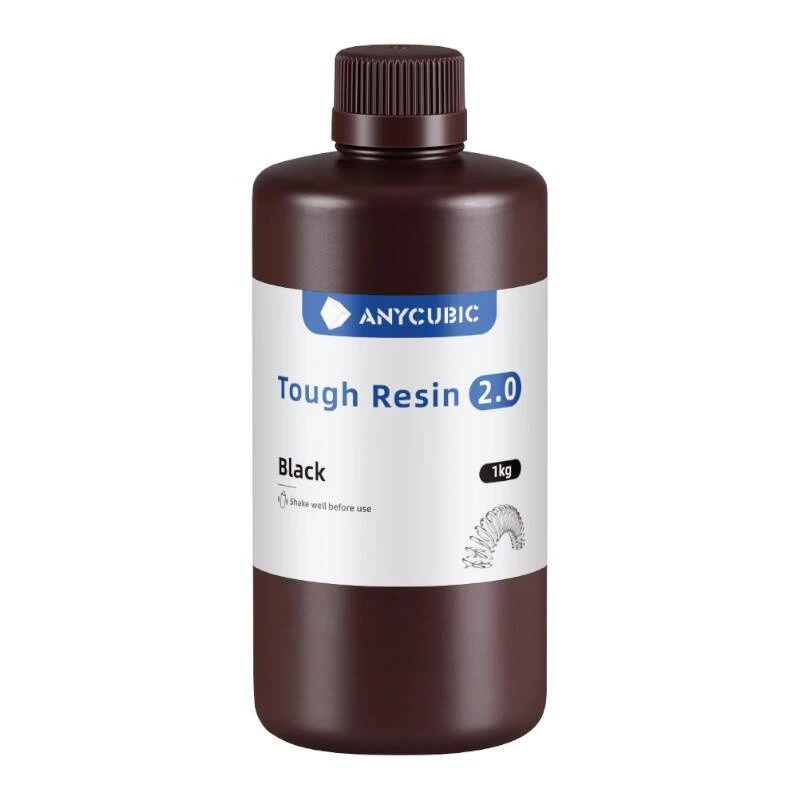 Photopolymer Resin AnyCubic Tough Resin 2.0 Black 1 kg SRX2BK-101A