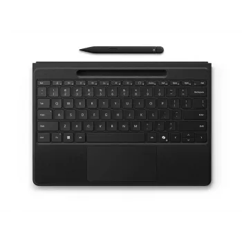 Microsoft Surface Pro Flex Keyboard with Touchpad and Slim Pen Dock, QWERTZ German, Bluetooth, Black (8YU-00006)