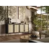 JUTA 4D chest of drawers 4D 200x39,5x90 black + linol calabria