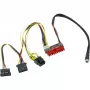Inter-Tech 88882193 - ATX (20-pin) - SATA 15-pin + Molex (4-pin) - straight - straight - Multicolour - 35 mm (88882193)
