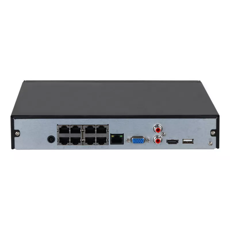 Network Video Recorder DAHUA Lite NVR2108HS-8P-4KS3 — 8-channel, 4K max, SATA HDD, 1U, PoE
