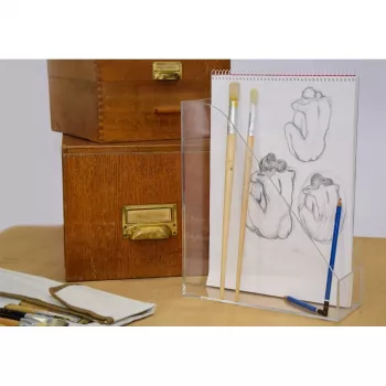 MAUL acrylic Magazine Holder A4, Clear, Thickness: 3,8 mm Dimensions: (B)98 x (T)263 x (H)307 mm (19510-05)