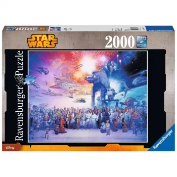 Puzzle TMTOYS Ravensburger Star Wars episode I–VI Saga, 2000 pieces, 980 mm wide