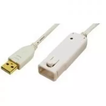 LogiLink USB 2.0 Extension Cable, Length: 12,0 m USB-A Plug to USB-A Coupling, Expansion to (UA0092)