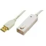LogiLink USB 2.0 Extension Cable, Length: 12,0 m USB-A Plug to USB-A Coupling, Expansion to (UA0092)