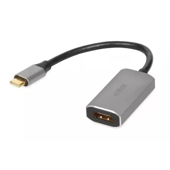 IBOX USB-C to HDMI adapter cable, model IACFAK, USB-C (male) to HDMI (female), 4K 60Hz, straight connectors, silver