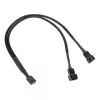 Kolink PWM fan splitter cable 1-to-2, 35 cm braided black, model PGW-AC-KOL-111
