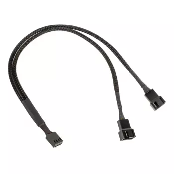 Kolink PWM fan splitter cable 1-to-2, 35 cm braided black, model PGW-AC-KOL-111