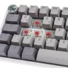 Ducky One 3 Mist Grey Mini Gaming Keyboard, RGB LED - MX-Silent-Red