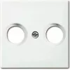 Wall plate / switch cover Busch-Jaeger 1724-0-4334 White for Busch-balance SI
