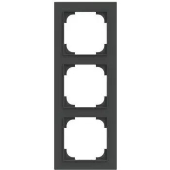 BUSCH-JAEGER 1723-45M Frame Triple-gang black matt (2CKA001754A4856)