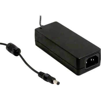 Power adapter MEAN WELL GST60A09-P1J, 60 W, 9 V output, 90–264 V input, 50×125 mm, 320 g