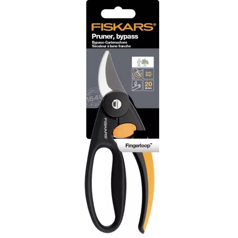 Pruning Shears Fiskars 111440 Bypass Black — Fiskars 1001534 (Hand Pruner, Bypass, Black)