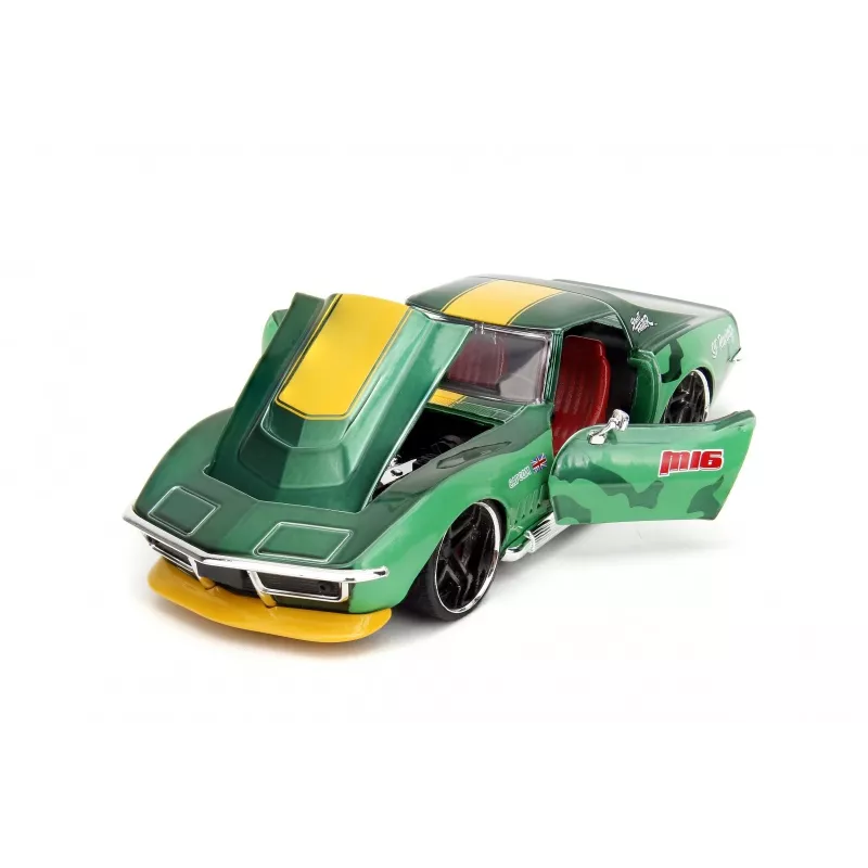 Car Jada Toys Street Fighter 1969 Chevrolet 1:24 Metal Green