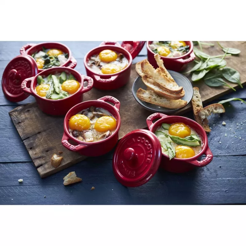Staub Mini Cocotte Round, 4 pcs. - 200 ml, Red