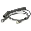 Honeywell USB Cable USB Cable, spiral, Length: 2,9m, Colour: black, for Voyager/Fusion/ Focus (53-53235-N-3)