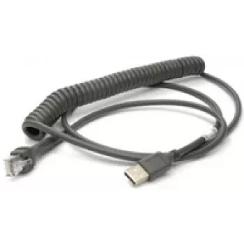 Honeywell USB Cable USB Cable, spiral, Length: 2,9m, Colour: black, for Voyager/Fusion/ Focus (53-53235-N-3)