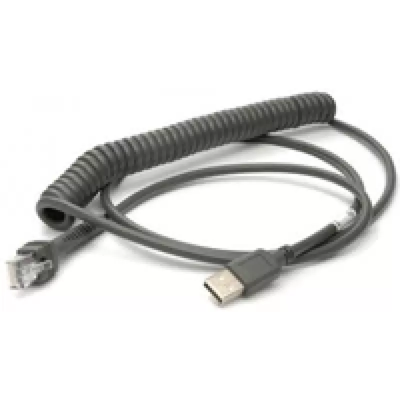 Honeywell USB Cable USB Cable, spiral, Length: 2,9m, Colour: black, for Voyager/Fusion/ Focus (53-53235-N-3)