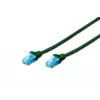 Assmann Digitus CAT 5e U-UTP patch cable. PVC. AWG 26/7. Length 2m. color green (DK-1512-020/G)
