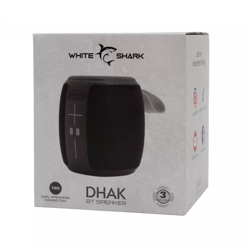 Portable Speaker White Shark GBT-888 Dhak Black
