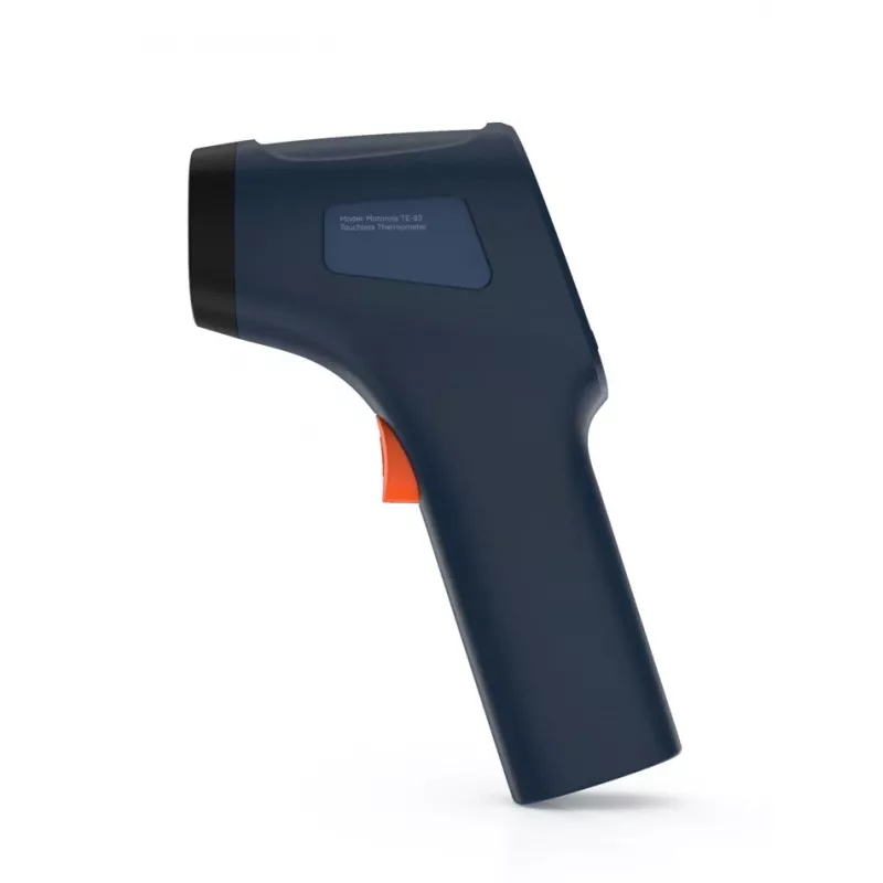 Remote sensing thermometer Motorola TE-93 Blue Forehead AA battery