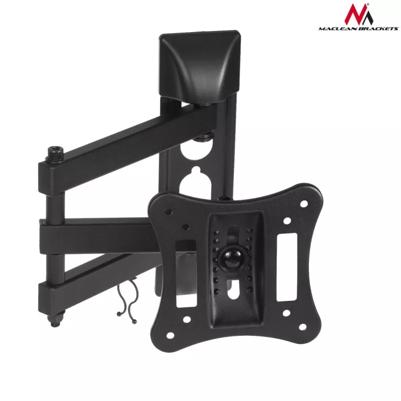 Wall TV/monitor mount MACLEAN MC-719, for screens up to 68.6 cm (27 inch), 15 kg max, VESA 100x100, black