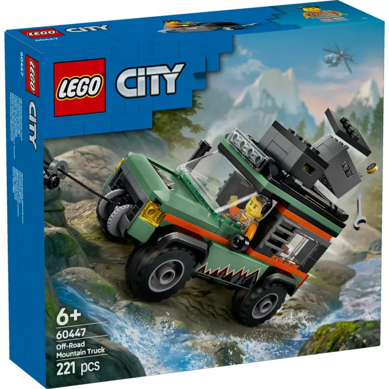 LEGO City Offroad SUV 4x4 building set 60447 — 221 pieces, 1 minifigure, age 6+