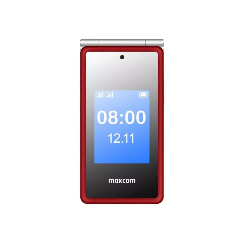 Feature phone MAXCOM MaxCom Comfort MM835 flip, Dual SIM, 3.5 inch (8.89 cm) 320x480, 1400 mAh, Red