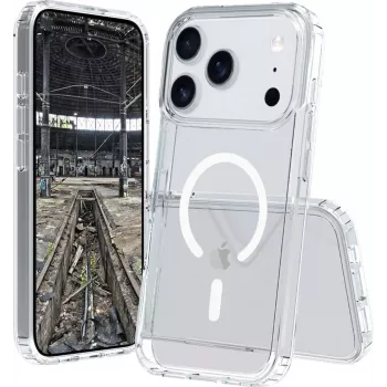 JT Berlin Pankow Clear MagSafe mobile phone cover for Apple iPhone 17 Pro Max, transparent, for 17.5 cm (6.9 inch) screen