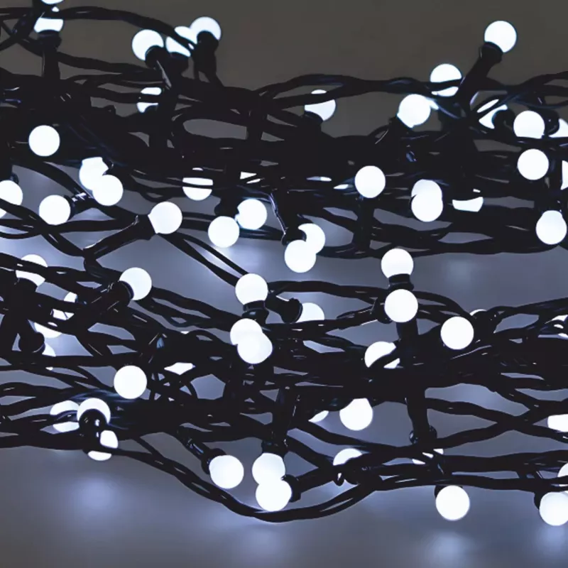 LED string lights Extralink 200 bulbs cold white, diameter 3+ mm, length 16 m