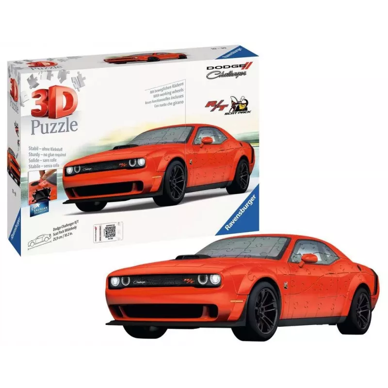3D Puzzle Ravensburger Dodge Challenger R/T Scat Pack Widebody 108 pcs