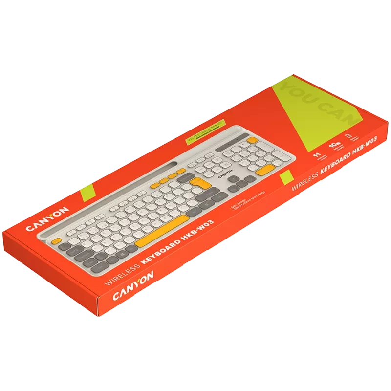 CANYON keyboard HKB-W03 EN AAA Wireless Beige