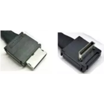 Intel OCuLink Cable Kit AXXCBL470CVCR - Internal SAS-Cable - 4i MiniLink SAS (SFF-8611) (M) straight to 4i MiniLink SAS (SFF-8611) (M) right-angled - 47 cm (AXXCBL470CVCR)