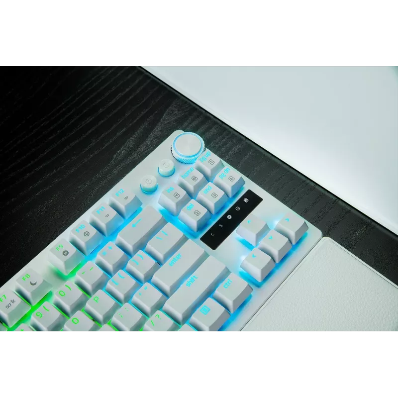 Razer Huntsman V3 Pro Tenkeyless 8KHz | Gaming keyboard | Wired | US | White | Razer Analog Optical Switch Gen-2