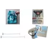 agipa Anschießpistole Banok's 503 S grey/blue plastic standard needle, 1 pc