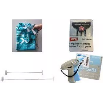 agipa Anschießpistole Banok's 503 S grey/blue plastic standard needle, 1 pc