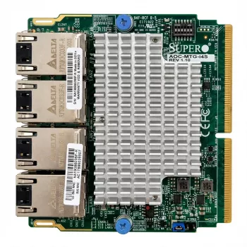 Super Micro Supermicro AOC-MTG-i4S - Network Adapter - 10 Gigabit SFP+ x 4 (AOC-MTG-I4S-O)