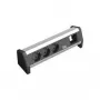 Power Extension Bachmann 3x Schuko 1x GST18 Black Silver