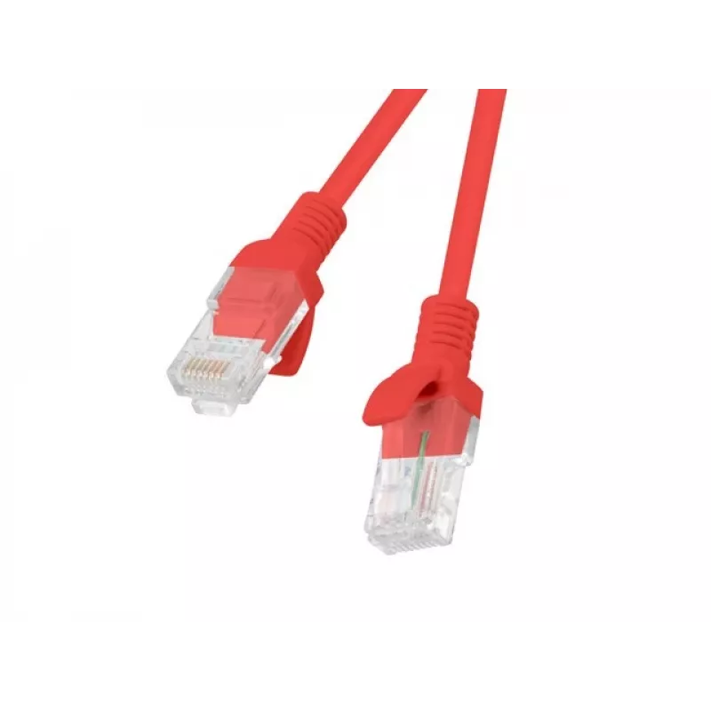 Network Cable LANBERG PATCHCORD KAT.5E UTP 1M Red
