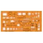 STANDARDGRAPH Zeichenschablone NATO Truppenzeichen 8355 orange (8355)