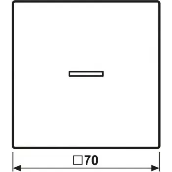 Button 1-gang JUNG HOME BT LS 17101 WW by jung — 1‑gang push button, white