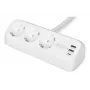 Power strip DIGITUS 3-way with 2×USB-A and 1×USB-C, 3 AC outlets Type E/F, 1.5 m cable, white