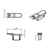 Socket safety cover DELOCK 64033, black, 5×12.5×3.5 mm, pack of 10