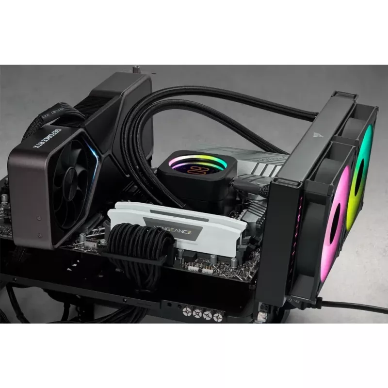 Corsair VENGEANCE RGB DDR5 5600MT/s 32GB (2x16GB) White - 32 GB - DIMM